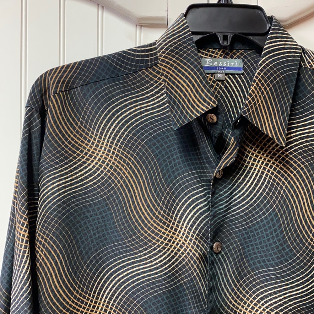 Vtg Bassiri UOMO Shirt S L.A.
